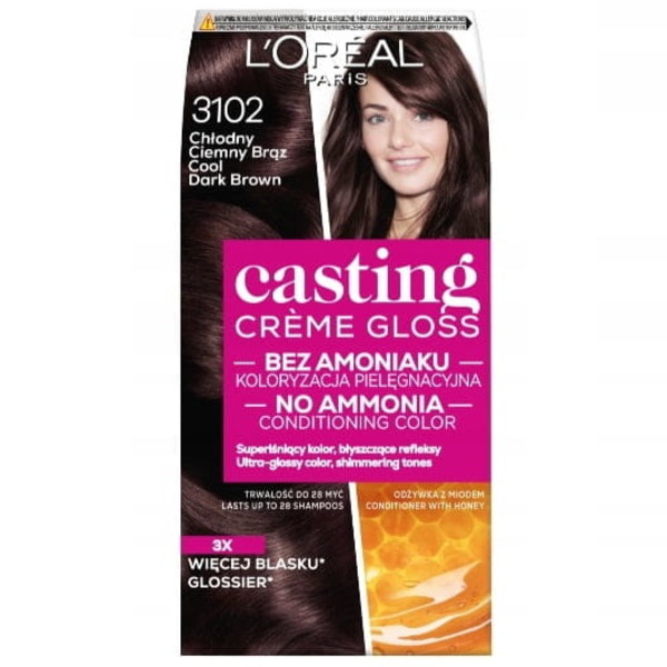 Casting Creme Gloss 3102 Chłodny ciemny brąz Krem koloryzujący