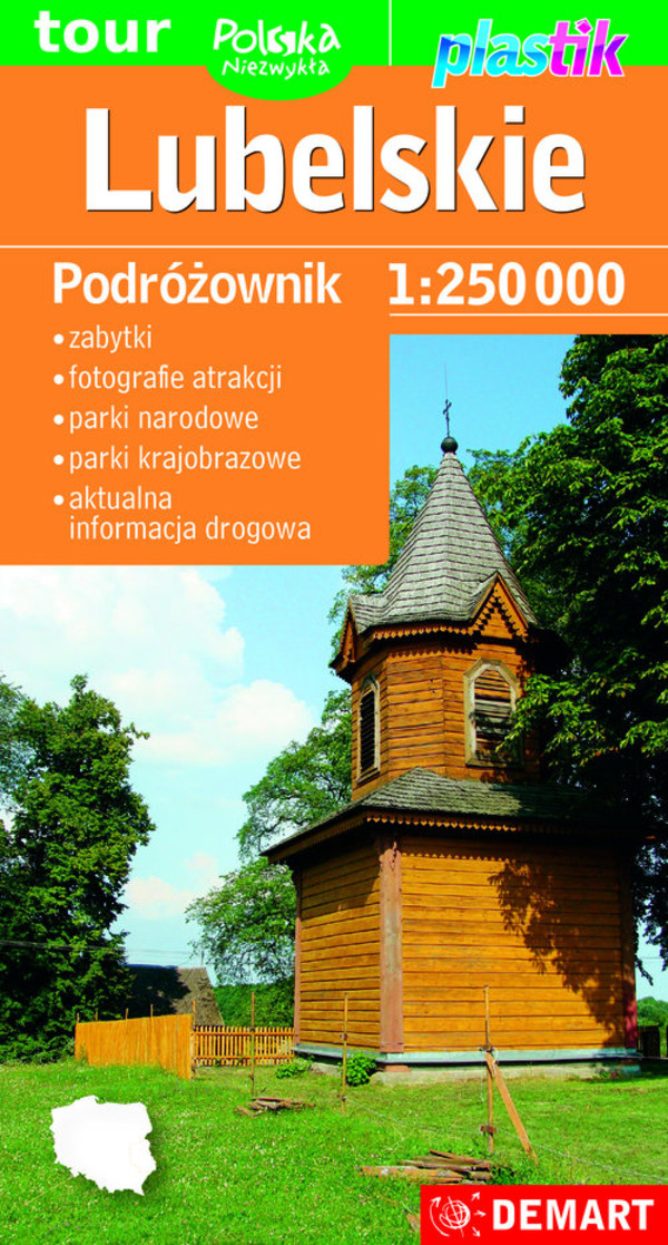 Lubelskie Podróżownik Mapa turystyczna 1:250 000