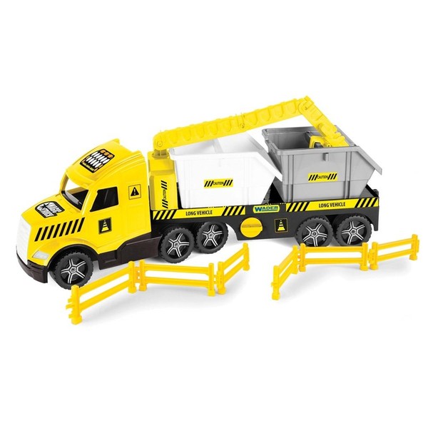 Pojazd Magic Truck Technic Laweta z kontenerami