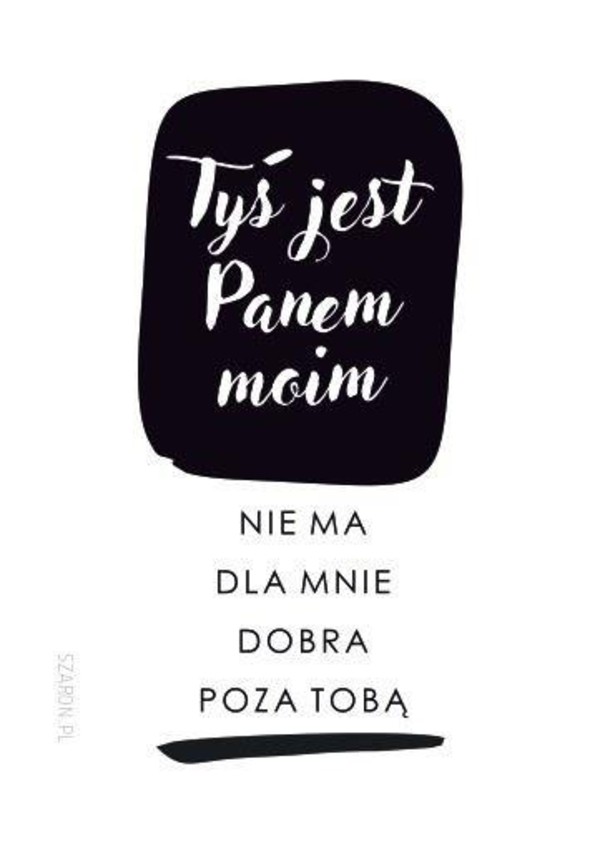 Magnes na lodówkę - `Tyś jest Panem moim...`