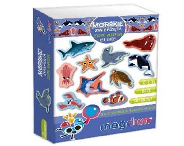 Zestaw Magnesy dla dzieci Morskie Zwierzęta