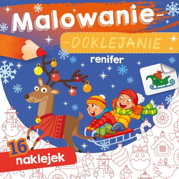 Malowanie doklejanie Renifer