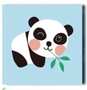 Malowanie po numerach Panda 20x20 cm