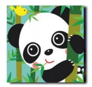 Malowanie po numerach Panda 20x30 cm