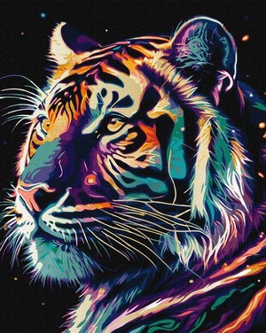 Malowanie po numerach Fantastyczny tygrys 40x50 cm