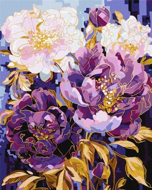 Malowanie po numerach Kalejdoskop kwiatowy 40x50 cm