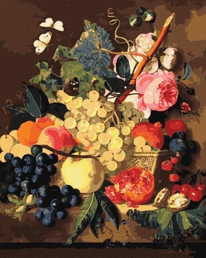 Malowanie po numerach Koszyk z owocami 40x50 cm