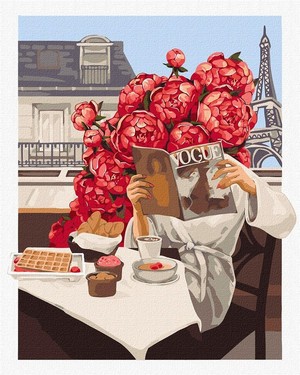 Malowanie po numerach Kwitnący Paryż 40x50 cm