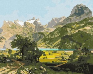 Malowanie po numerach Magiczny krajobraz 40x50 cm