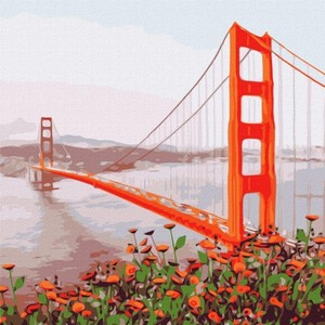Malowanie po numerach Poranne San Francisco 50x50 cm