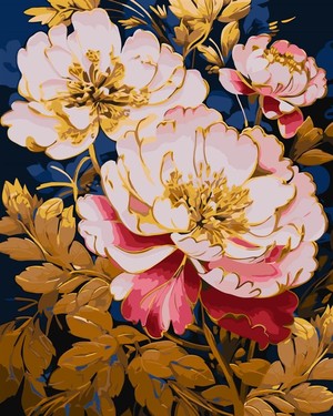 Malowanie po numerach Różowa Symfonia 40x50 cm
