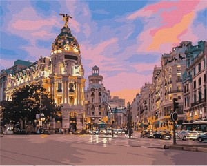 Malowanie po numerach Wieczór Hiszpania 40x50 cm