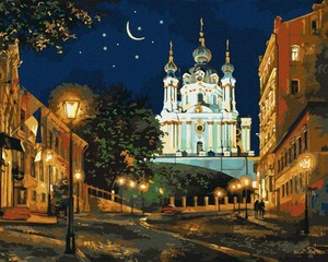 Malowanie po numerach Wieczór Kijów 40x50 cm