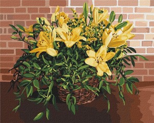 Malowanie po numerach Wykwintne lilie 40x50 cm