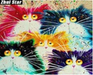 Malowanie po numerach Zabawne kotki 40x50 cm
