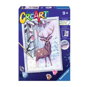 Malowanka CreArt dla dzieci: Zimowi przyjaciele Malowanie po numerkach