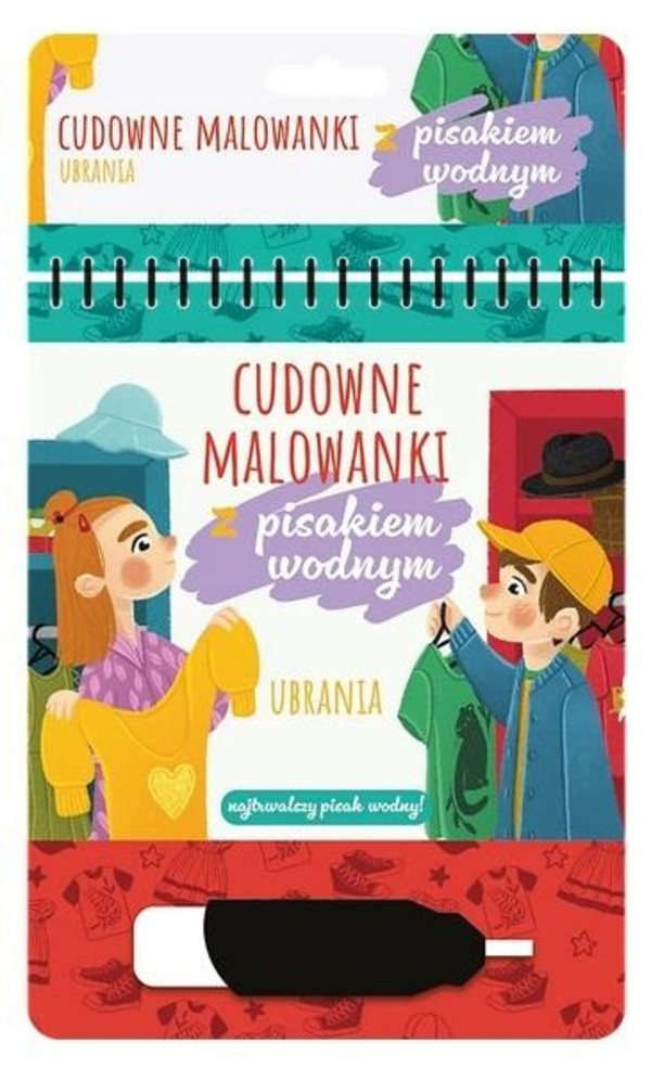 Malowanki z pisakiem wodnym Ubrania