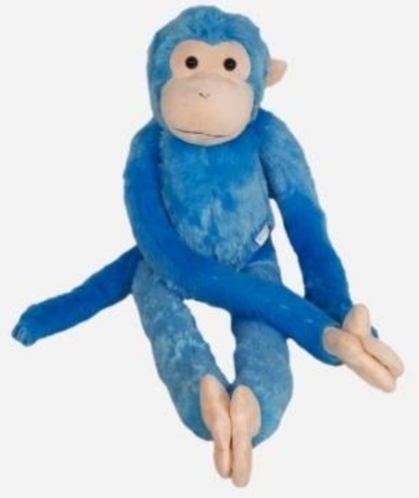 Maskotka Małpa niebieska na rzepy 85 cm