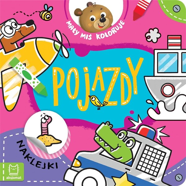 Mały miś koloruje Pojazdy