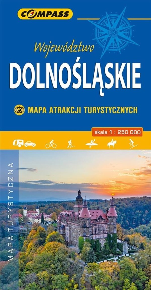 Województwo Dolnośląskie Mapa atrakcji turystycznych Skala: 1:200 000