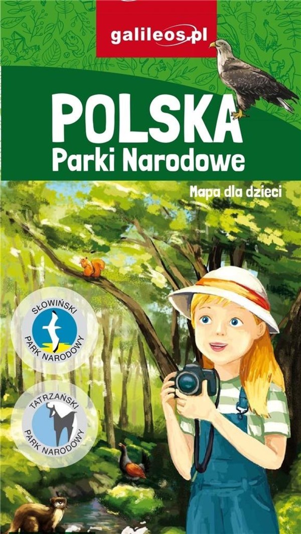 Polska Parki Narodowe Mapa dla dzieci