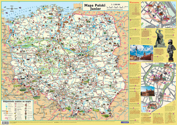 Plansza edukacyjna - Mapa Polski Junior