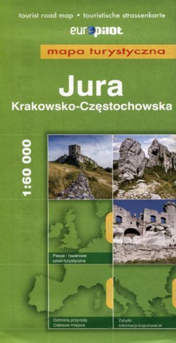 Jura Krakowsko-Częstochowska Mapa Turystyczna Skala 1:60 000