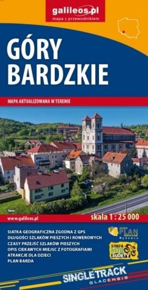 Góry Bardzkie Mapa turystyczna Skala 1:25 000