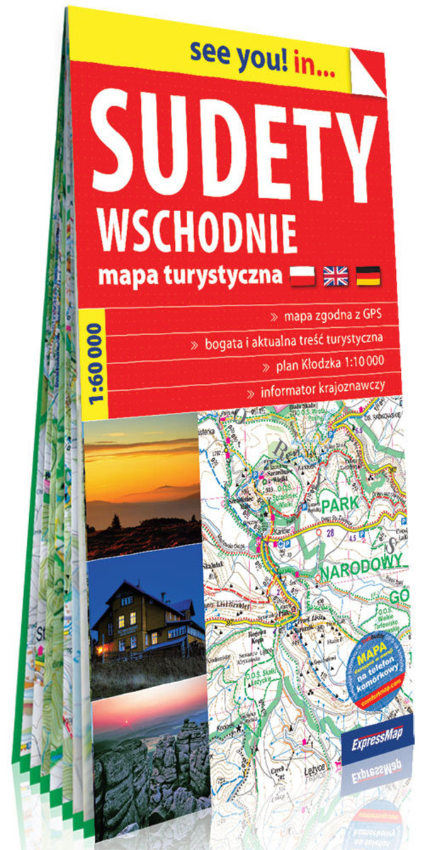 Sudety Wschodnie. Mapa turystyczna Skala: 1:60 000