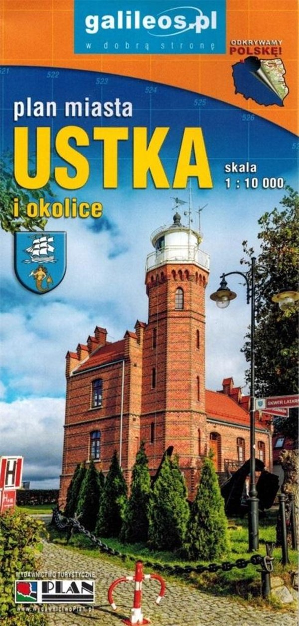 Mapa - Ustka, Rowy i okolice 1:10 000