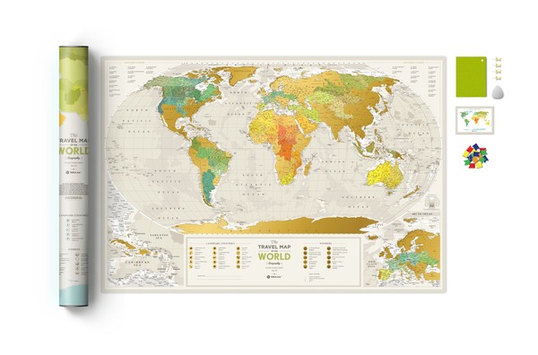 Mapa zdrapka - Świat