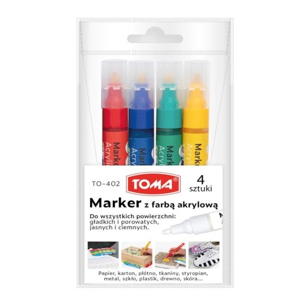 Marker akrylowy 4 kolory