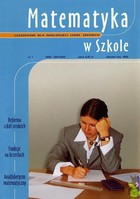 Matematyka w Szkole. Czasopismo dla nauczycieli szkół średnich - pdf Nr 1