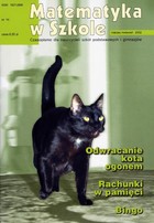 Matematyka w Szkole. Czasopismo dla nauczycieli szkół podstawowych i gimnazjów - pdf Nr 14