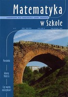 Matematyka w Szkole. Czasopismo dla nauczycieli szkół średnich - pdf Nr 3