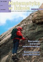 Matematyka w Szkole. Czasopismo dla nauczycieli szkół podstawowych i gimnazjów - pdf Nr 8