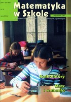 Matematyka w Szkole. Czasopismo dla nauczycieli szkół podstawowych i gimnazjów - pdf Nr 10