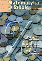 Matematyka w Szkole. Czasopismo dla nauczycieli szkół podstawowych i gimnazjów - pdf Nr 13