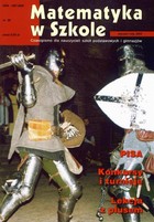 Matematyka w Szkole. Czasopismo dla nauczycieli szkół podstawowych i gimnazjów - pdf Nr 28