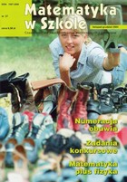 Matematyka w Szkole. Czasopismo dla nauczycieli szkół podstawowych i gimnazjów - pdf Nr 27