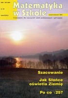 Matematyka w Szkole. Czasopismo dla nauczycieli szkół podstawowych i gimnazjów - pdf Nr 24