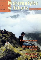 Matematyka w Szkole. Czasopismo dla nauczycieli szkół podstawowych i gimnazjów - pdf Nr 19