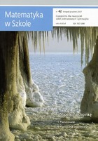 Matematyka w Szkole. Czasopismo dla nauczycieli szkół podstawowych i gimnazjów - pdf Nr 42