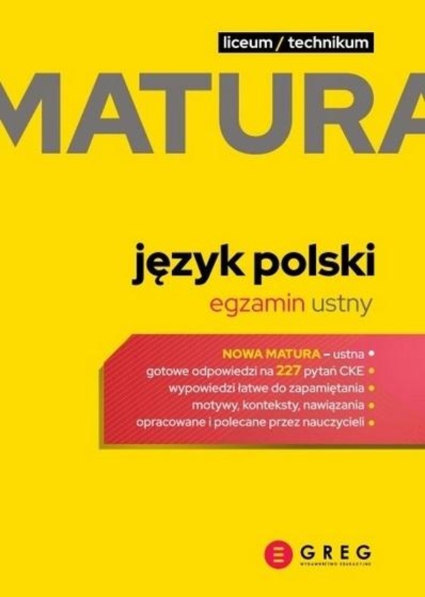 Matura 2023 - Język polski egzamin ustny