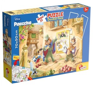 Puzzle dwustronne MAXI Pinokio 35 elementów