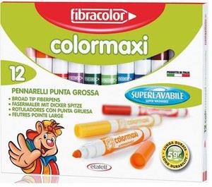 Mazaki Colormaxi 12 kol. FIBRACOLOR