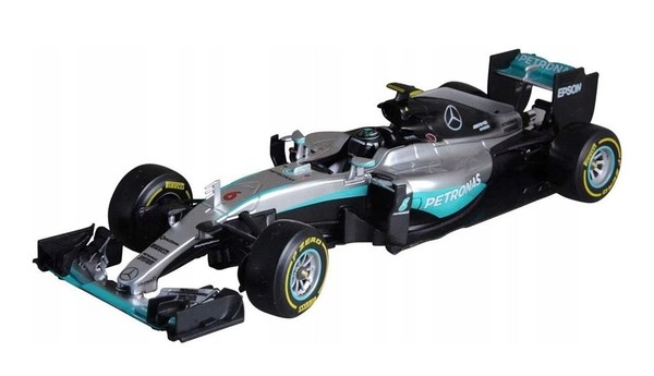 Mercedes F1 W07 Hybrid Rosberg silver 1:18