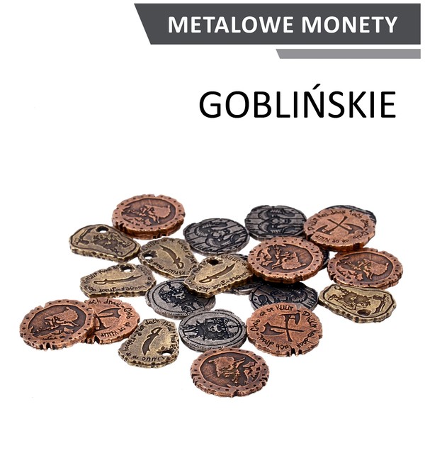 Metalowe monety - Goblińskie (zestaw 24 monet)