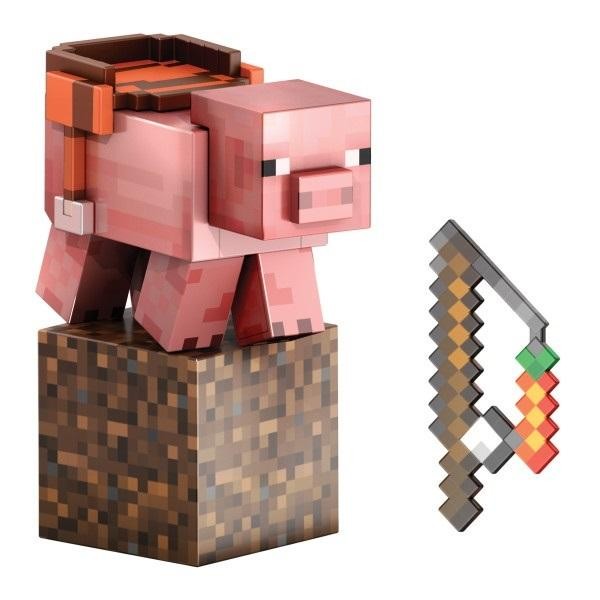 Minecraft Diamentowy Poziom Świnia Figurka HTM04