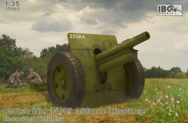 Model plastikowy Polish Wz.14/19 100 mm Howitzer-Motorized Ar